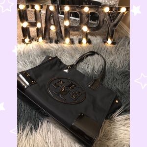 ⛔️SOLD⛔️Tory Burch Mini Ella nylon tote black